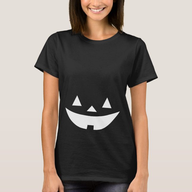 Kürbislaterne T-Shirt (Vorderseite)