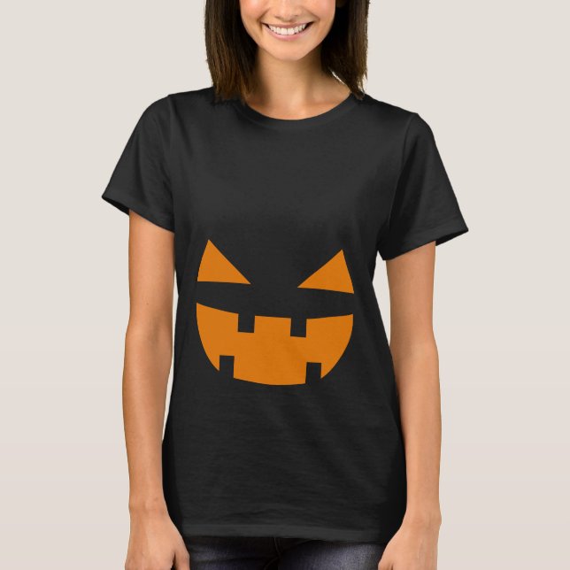 Kürbislaterne T-Shirt (Vorderseite)