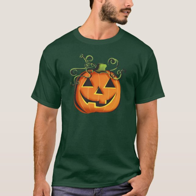 Kürbislaterne-T - Shirt (Vorderseite)