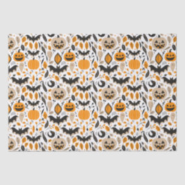 Kürbislaternen Fledermäuse Gespenster Herbst niedl Seidenpapier