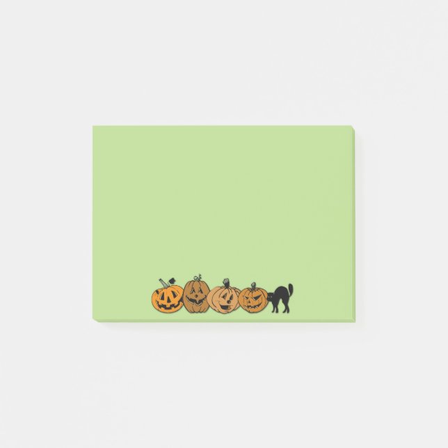 Kürbislaternen Post-it Klebezettel (Vorderseite)