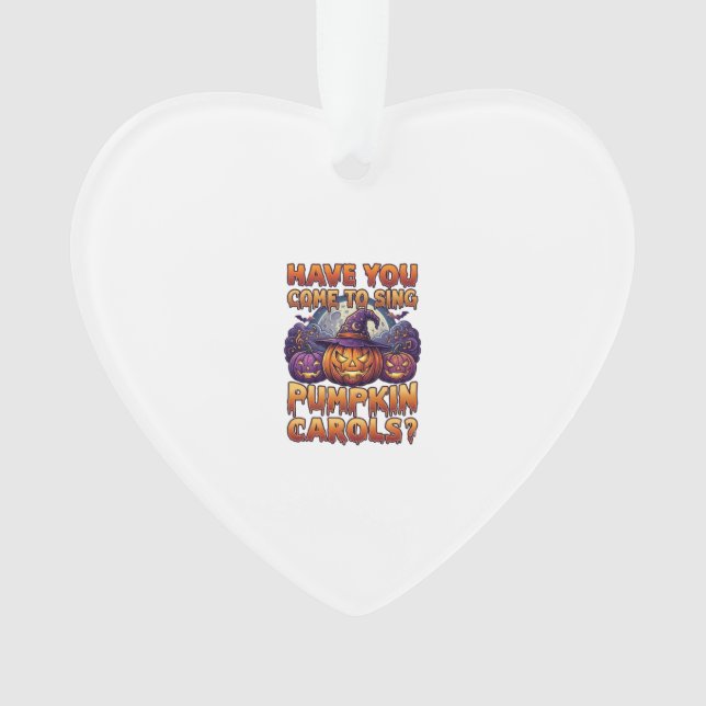Kürbislieder Halloween Hexenhut Jack Lantern Ba Ornament (Vorderseite)
