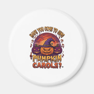Kürbislieder Halloween Kürbisse Hexenhut Musik Magnet