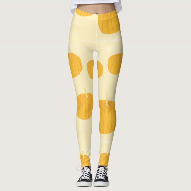 Kürbismalerei Leggings (Vorderseite)