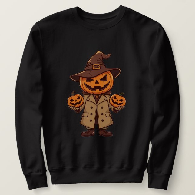 Kürbismann-Sweatshirt Sweatshirt (Design vorne)