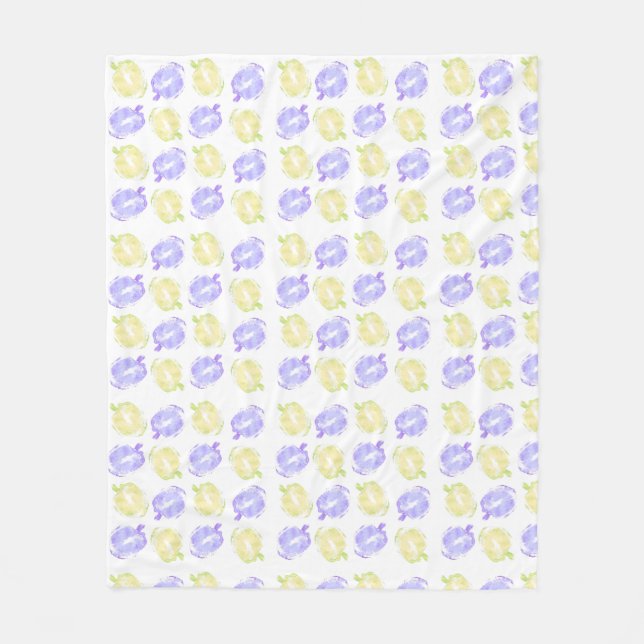 Kürbismuster-Briefmarke handgemalt Halloween-Muste Fleecedecke (Vorderseite)