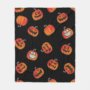 Kürbismuster Fleecedecke