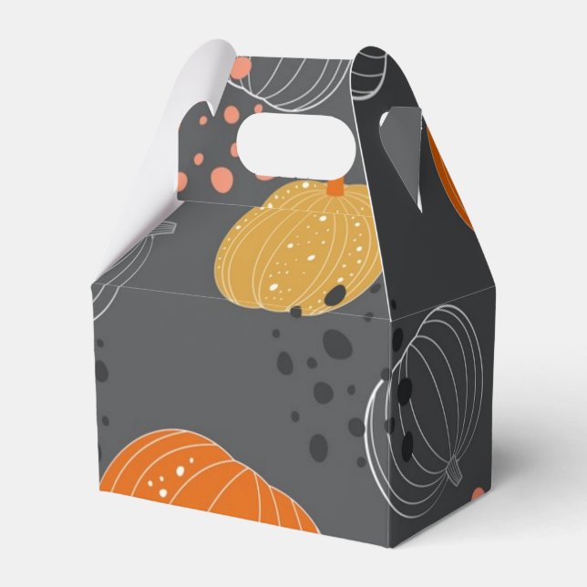 Kürbismuster Geschenkschachtel (Vorderseite)