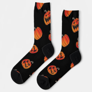 Kürbismuster Socken