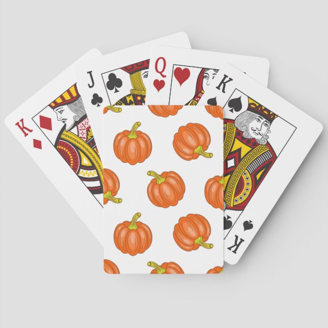 Kürbismuster Spielkarten (Rückseite)