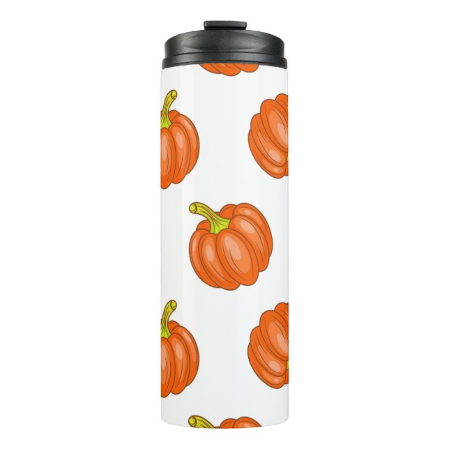Kürbismuster Thermosbecher (Vorderseite)