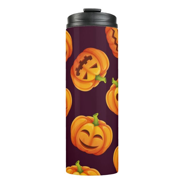 Kürbismuster Thermosbecher (Vorderseite)