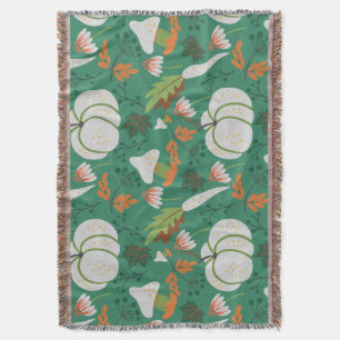 Kürbismusterkarotten und Pilze Decke