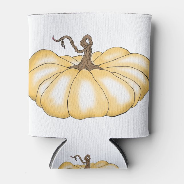 Kürbisorange Dosenkühler (Vorderseite)