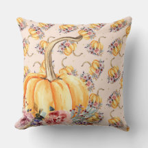 Kürbispastellpfirsich Goldpolka Punkt Blumenfall