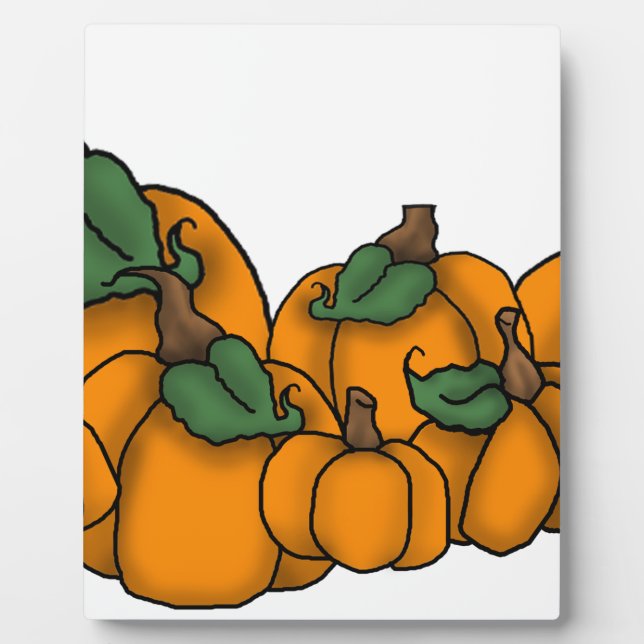 Kürbispflaster Fotoplatte (Vorderseite)