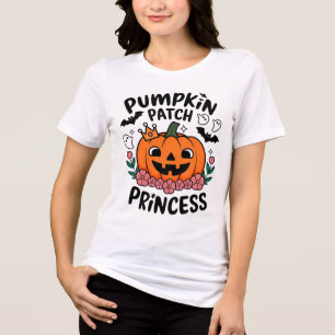 Kürbispflasterprinzessin Tri-Blend Shirt