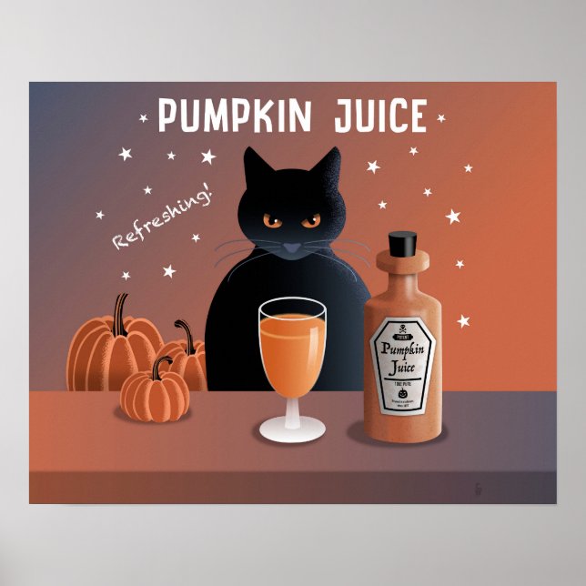 Kürbissaft Poster (Vorne)