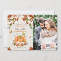 Kürbisschwangerschaft Ankündigung Herbstfall Baby