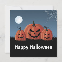 Kürbisse Halloween Feiertagskarte