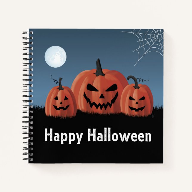Kürbisse Halloween Notizbuch (Vorderseite)
