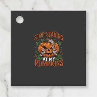 Kürbisse Halloween Skelett Hände nicht anstarren_1 Geschenkanhänger