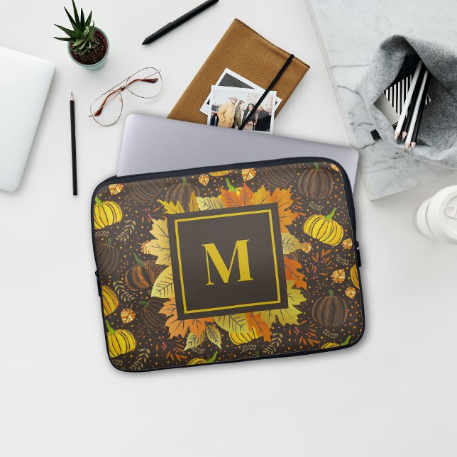 Kürbisse Herbst Ernte Muster Laptopschutzhülle (Von Creator hochgeladen)