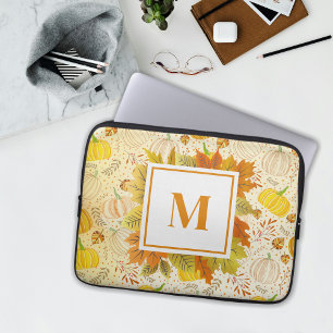 Kürbisse Herbst Ernte Muster Laptopschutzhülle