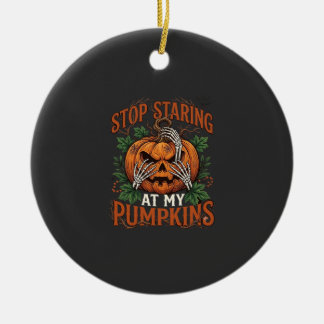 Kürbisse nicht anstarren Halloween Skeletthände_1 Keramik Ornament