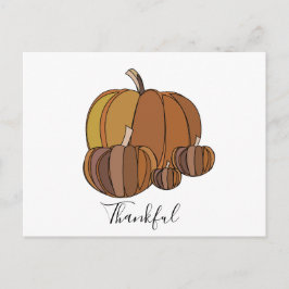 Kürbisse Thanksgiving Postkarte
