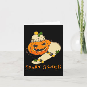 Kürbisskateboard Halloween-Kostüm Spaß Skateboard Karte
