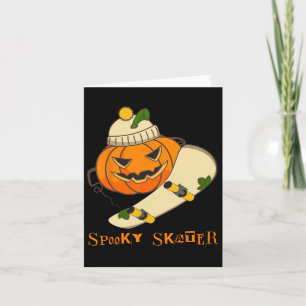Kürbisskateboard Halloween-Kostüm Spaß Skateboard Karte