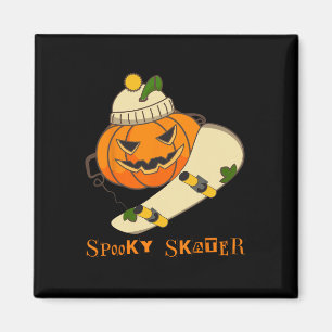 Kürbisskateboard Halloween-Kostüm Spaß Skateboard Magnet