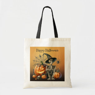 Kürbisskelett Halloween-Tasche Tragetasche