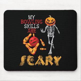 Kürbisskelett Spiel meine Bowling-Fähigkeiten sind Mousepad