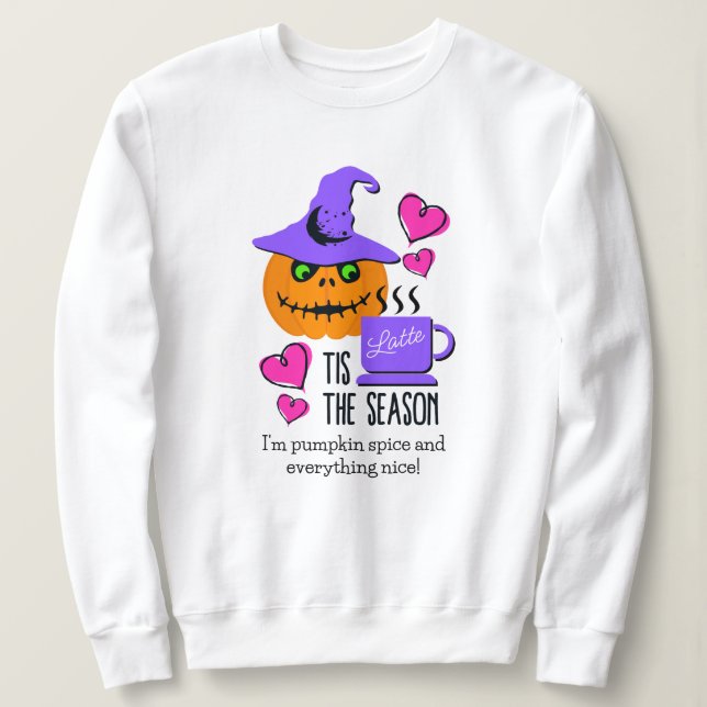 KürbisspeckenHalloween-Sweatshirt Sweatshirt (Design vorne)