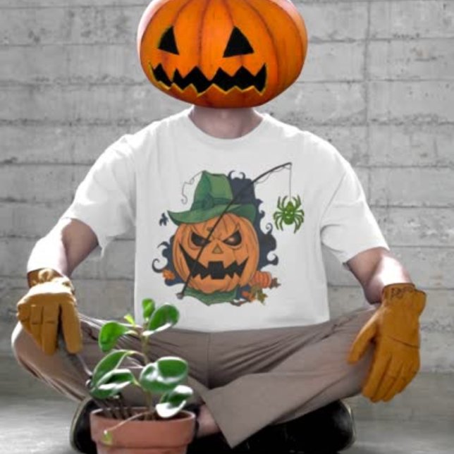 Kürbisspinne zu Halloween T-Shirt (Von Creator hochgeladen)