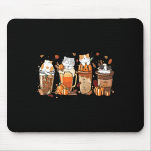 Kürbisspülung Latte Kostüme für Katzen über Niedli Mousepad