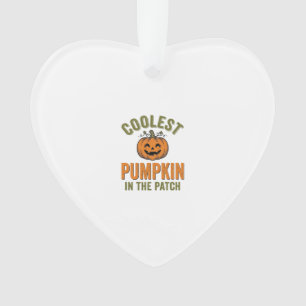 Kürbisste in der Patch Vintage Halloween-Dekoratio Ornament