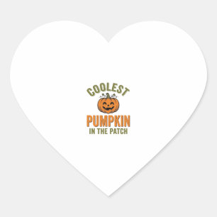 Kürbisste in der Patch Vintage Halloween Des Herz-Aufkleber
