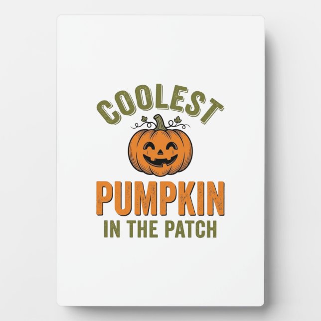 Kürbisste Patch-Vintage-Halloween-Dekor Fotoplatte (Vorderseite)