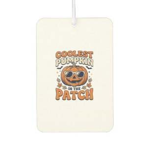 Kürbisste Patch Vintage Halloween-Shirt Autolufterfrischer