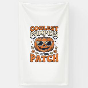 Kürbisste Patch Vintage Halloween-Shirt Banner