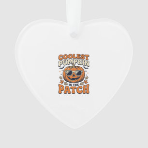 Kürbisste Patch Vintage Halloween-Shirt Ornament