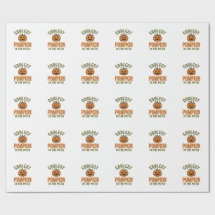 Kürbisste Patch Vintage Halloween-Wunsch Geschenkpapier