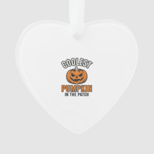 Kürbisste Vintage Halloween-Shirt Ornament