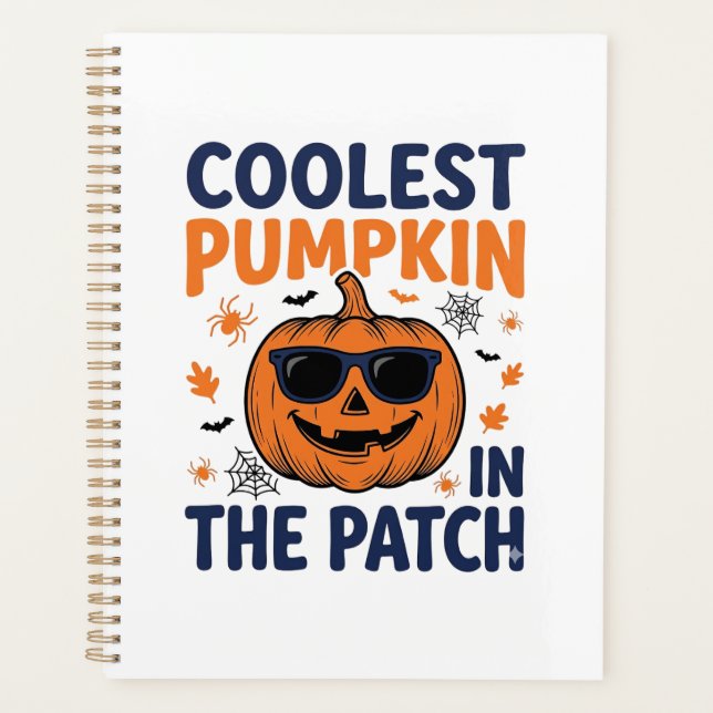 Kürbisster Halloween-Shirt_1 Planer (Vorderseite)