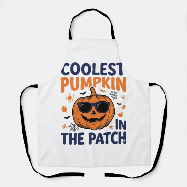 Kürbisster Halloween-Shirt_1 Schürze (Vorderseite)