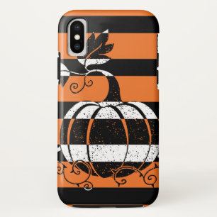 Kürbisstreifen, schwarz und orange Case-Mate iPhone hülle