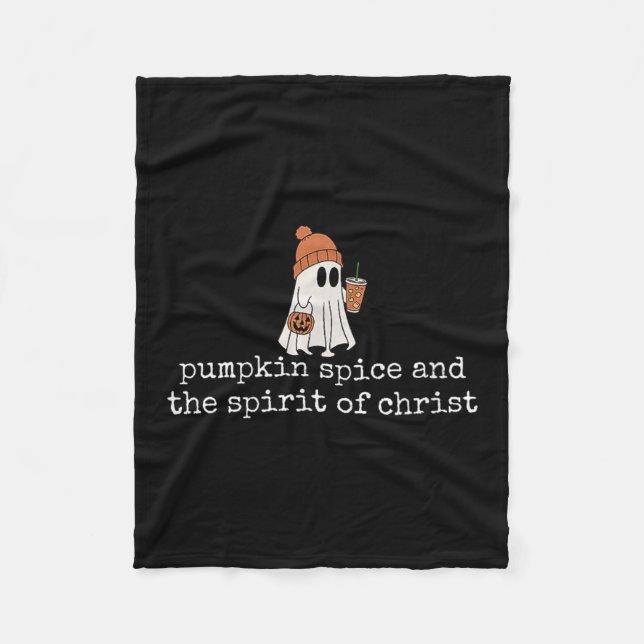 Kürbisszene und der Geist Christi Christliches Hal Fleecedecke (Vorderseite)